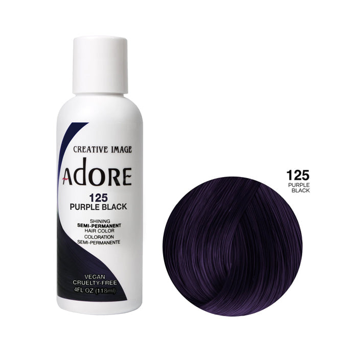 Adore Semi Permanent Hair Colour Purple Black 118ml