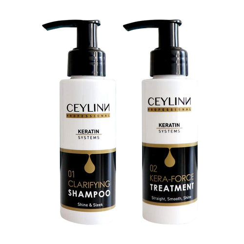 Ceylinn Keratin Straightening Treatment Kit 100ml & Keratin & Botox Serum 100ml