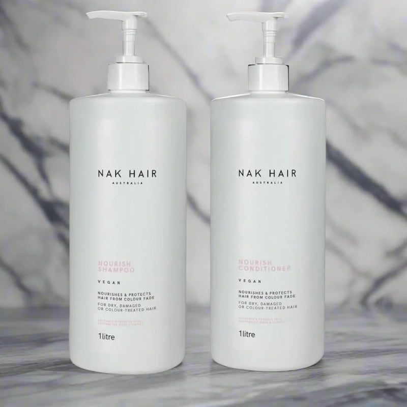 NAK Nourish Shampoo & Conditioner 1L Duo